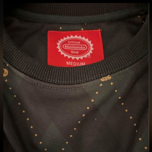 Super Mario™ - Green Argyle Sweatshirt NWT - Picture 5 of 8